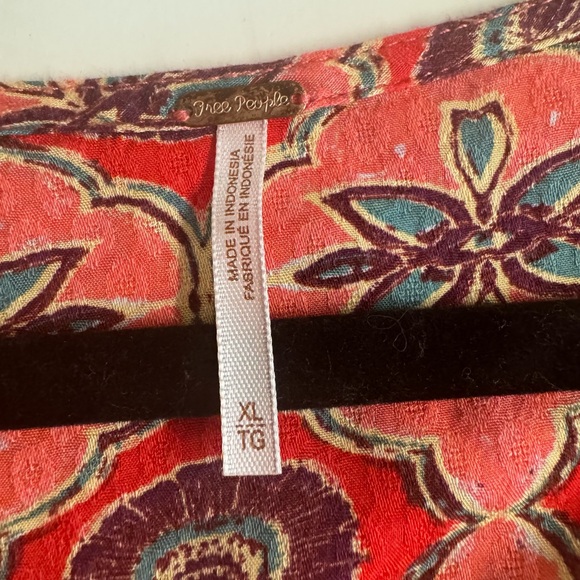 XL Free People Falling For You boho long sleeve blouse in Excellent condition XL - Picture 9 of 9